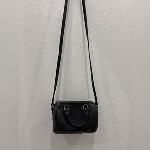 Small Black Faux Leather Crossbody
